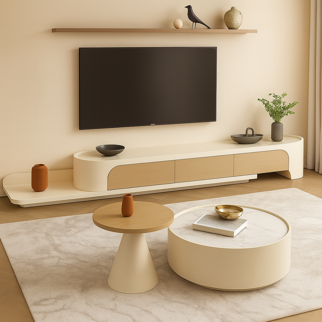 Anello Coffee Table and TV Console