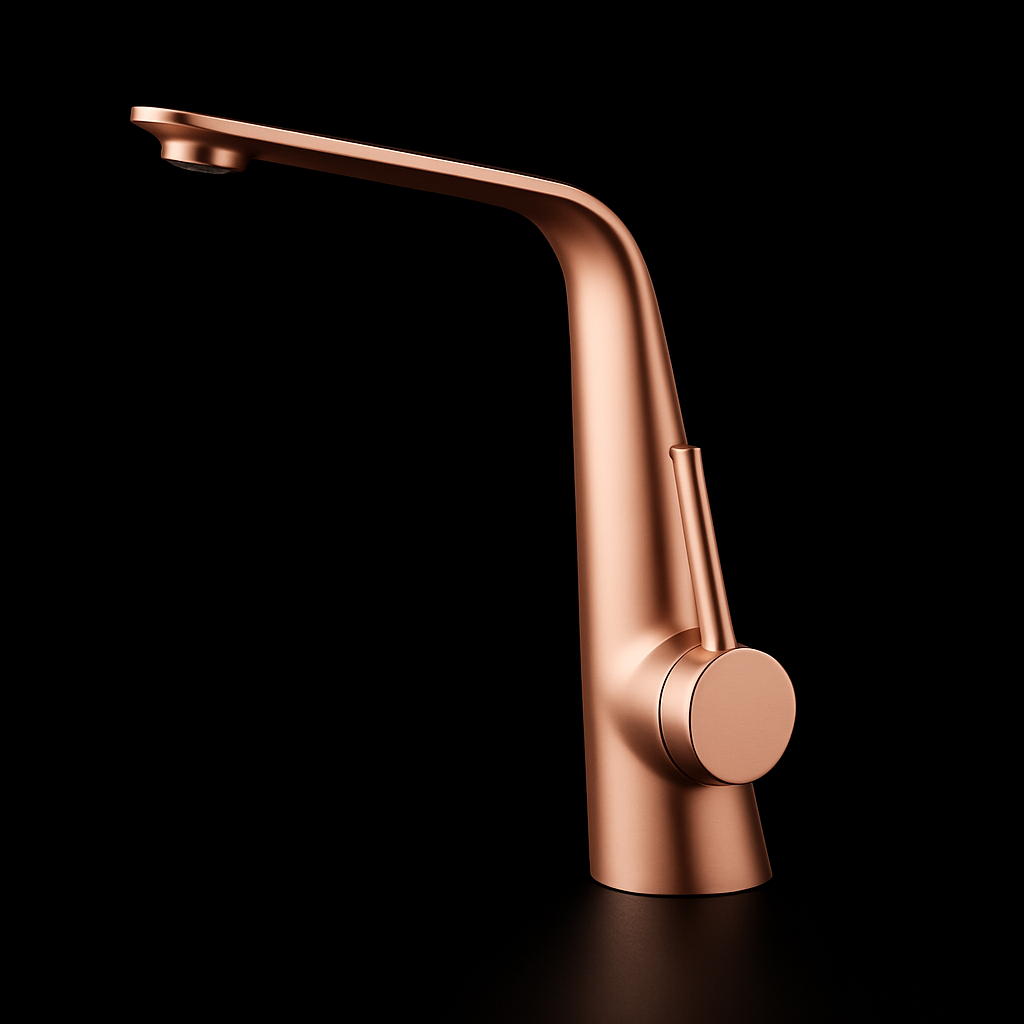 Axivor Bathroom Faucet in Rose Gold – Modern Dual Flow Mode Vessel Basin Faucet