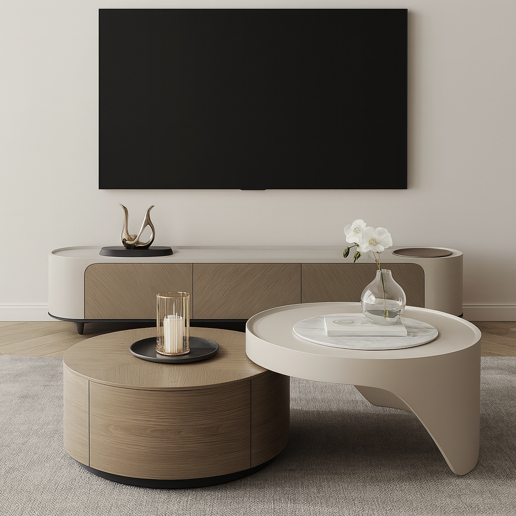 Avorio Coffee Table and TV Console