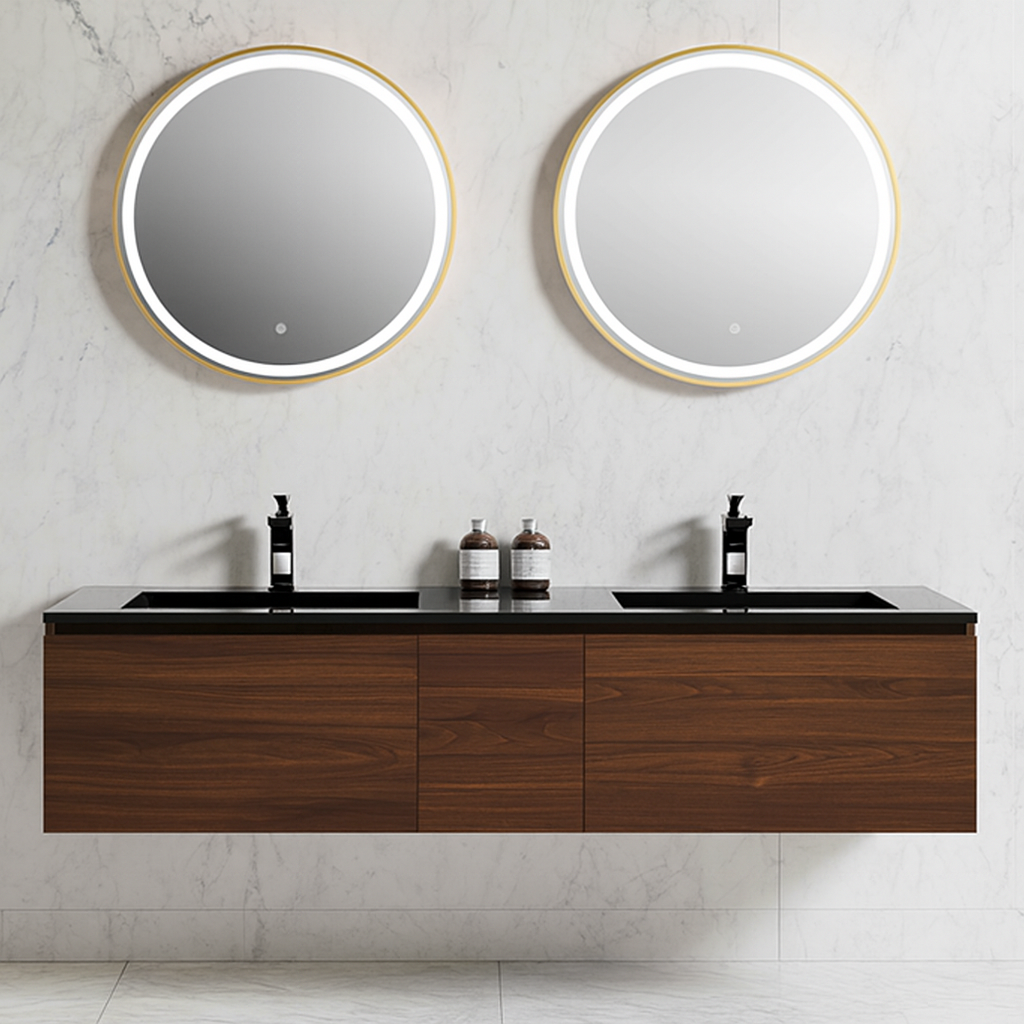 Brunello Walnut Double Vanity