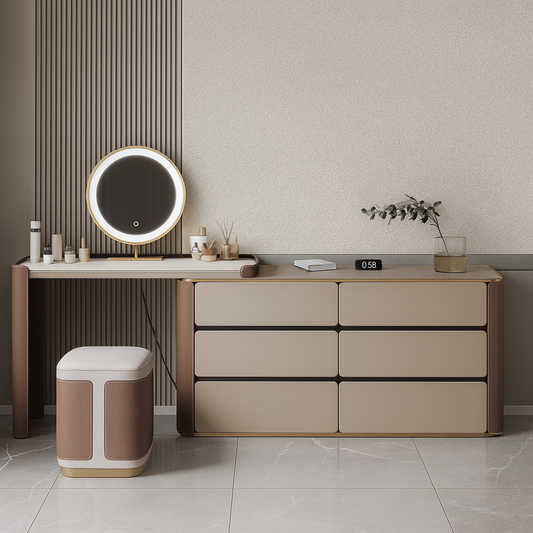 Cognac Medium Makeup Vanity