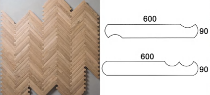 Modern interior with Levante engineered wood flooring in wave-pattern layout — SAIBA Homes