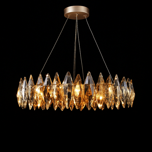 Obsidian Flame Chandelier