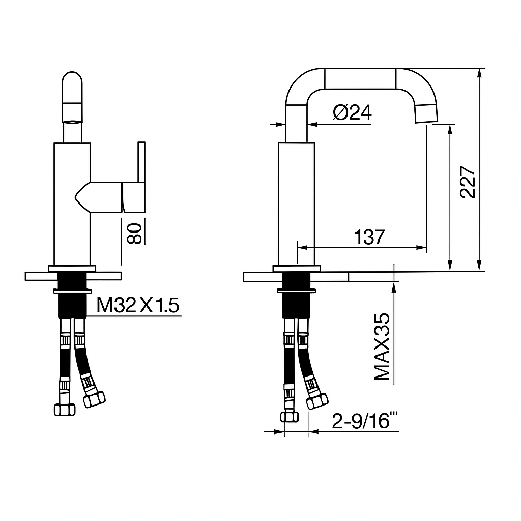Technical drawing of a mechanical component with dimensions and specifications.