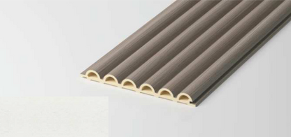 Hollow Short Round Fluted Wall Panel – Cloth Finish. SAIBA Homes.