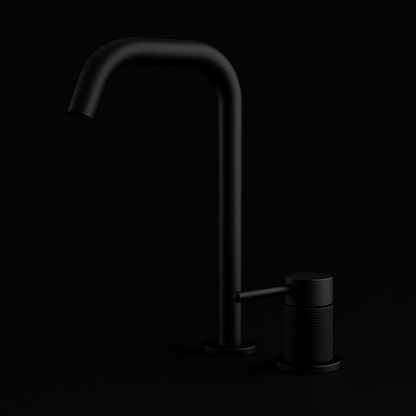 Matte Black Tall Bathroom Faucet