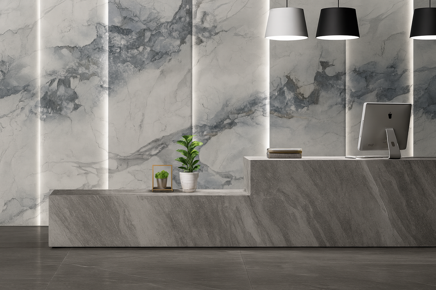 UHD Wall Panel - Blue Green Stone Series