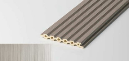 Hallow Hex Fluted Wall Panel – Metal Edition product image. SAIBA Homes