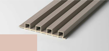 Solid-colour hollow fluted wall panel. 24mm thick. SAIBA Homes