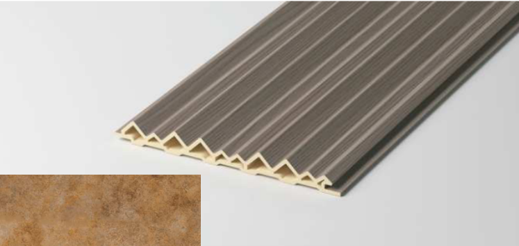 Hollow Triangular Grille Fluted Wall Panel - Stone Edition